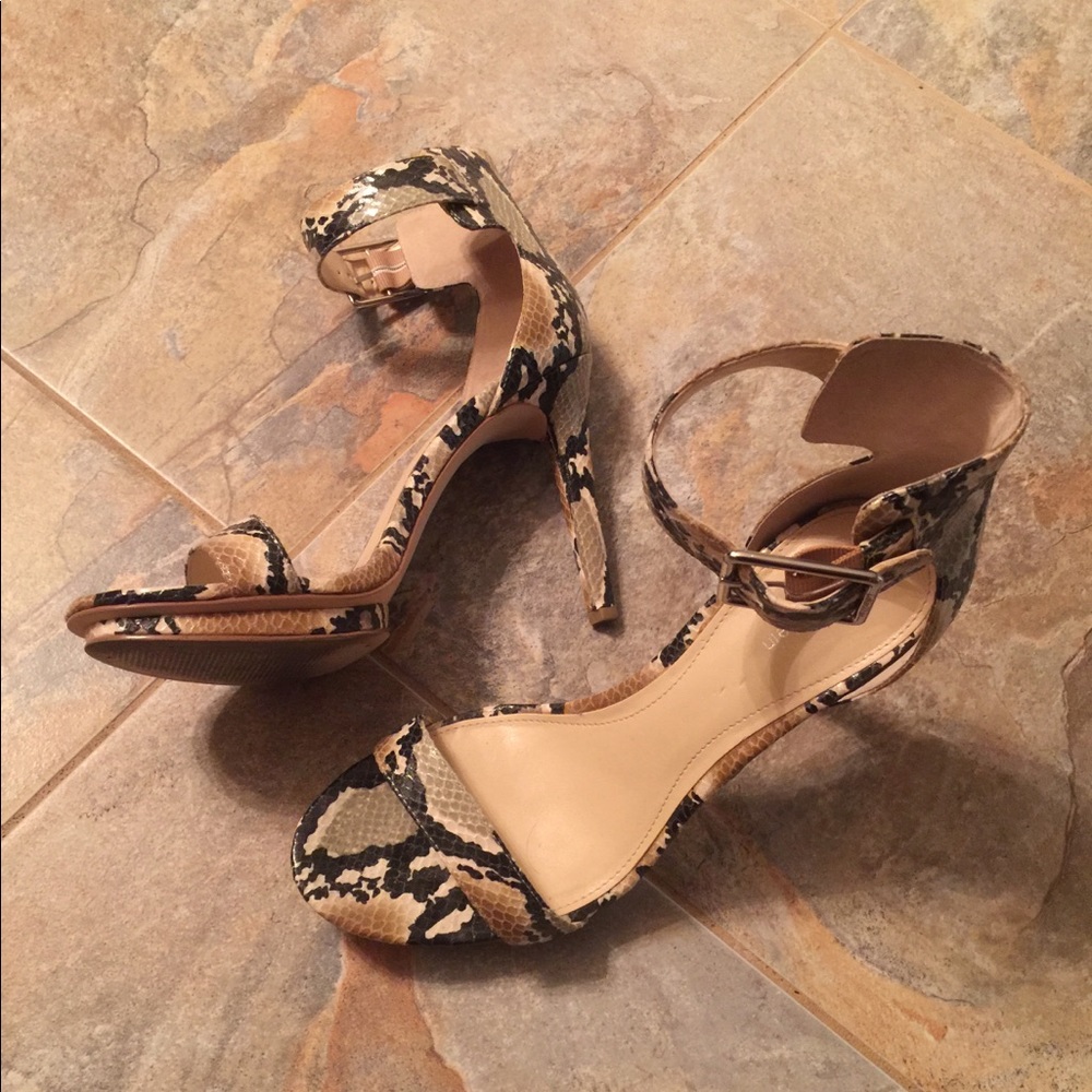 Calvin Klein Animal Print Heels